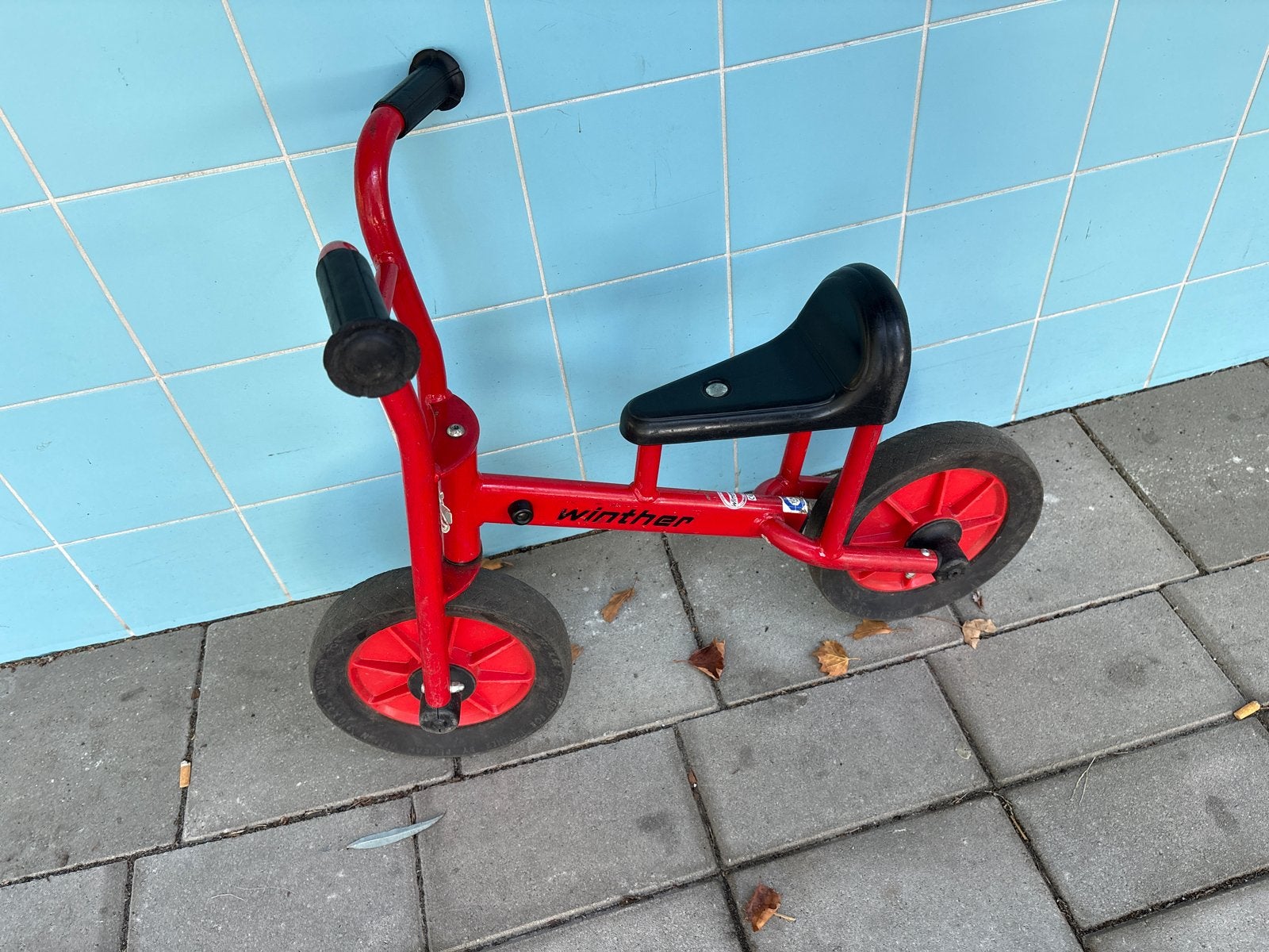 Rode Winther loopfiets voor kinderen, Kinderen en Baby's, Ophalen, Gebruikt, Loopfiets