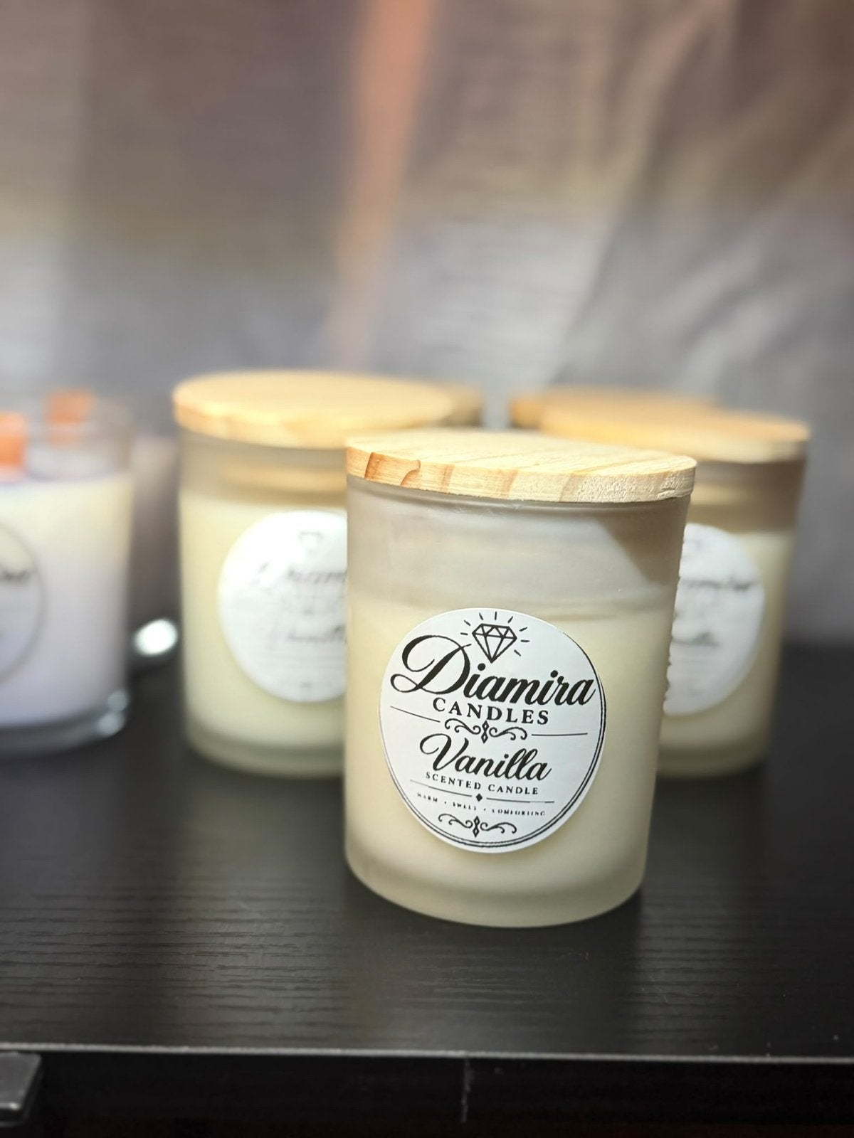 Diamira Candles Vanille Geurkaars, Nieuw, Ophalen of Verzenden, Glas, Kaars