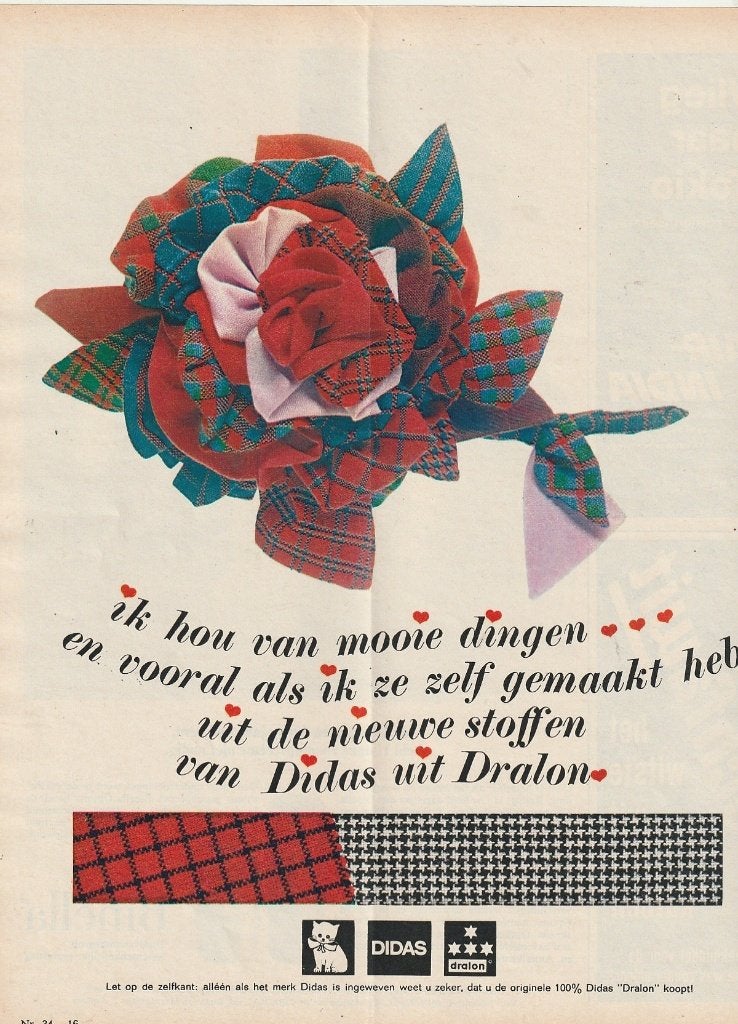 Retro reclame 1966 Didas wollen dekens uit Helmond, Verzamelen, Retro, Overige typen, Verzenden