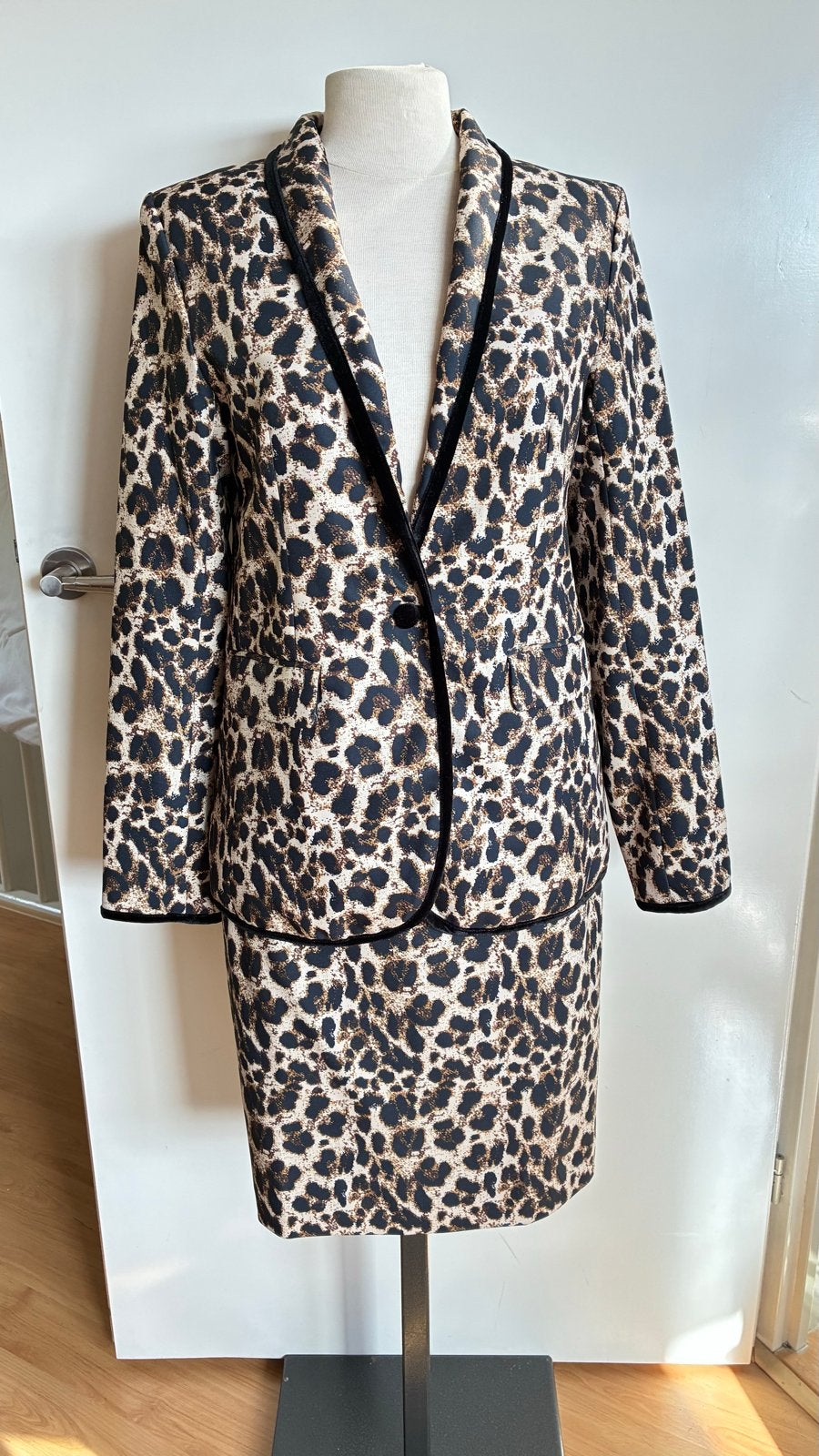 Esmara by Heidi Klum Leopard Print Blazer & Rok. Mt 38, Maat 38/40 (M), Overige typen, Meerkleurig, Ophalen of Verzenden
