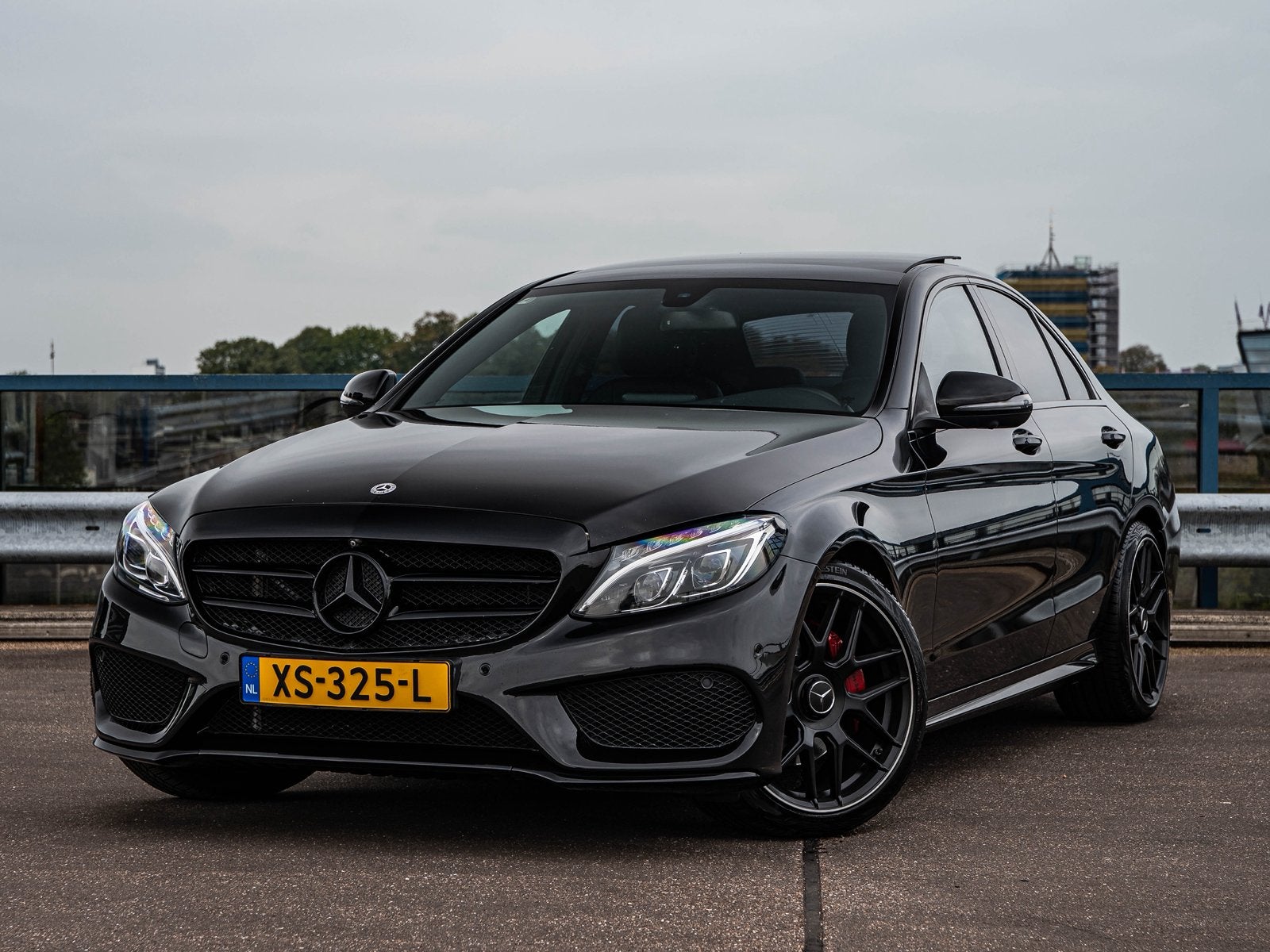 Mercedes-Benz C-Klasse C220 2018 9G Amg Pano Carplay Sfeer, Auto's, Automaat, Achterwielaandrijving, 1800 kg, Euro 6