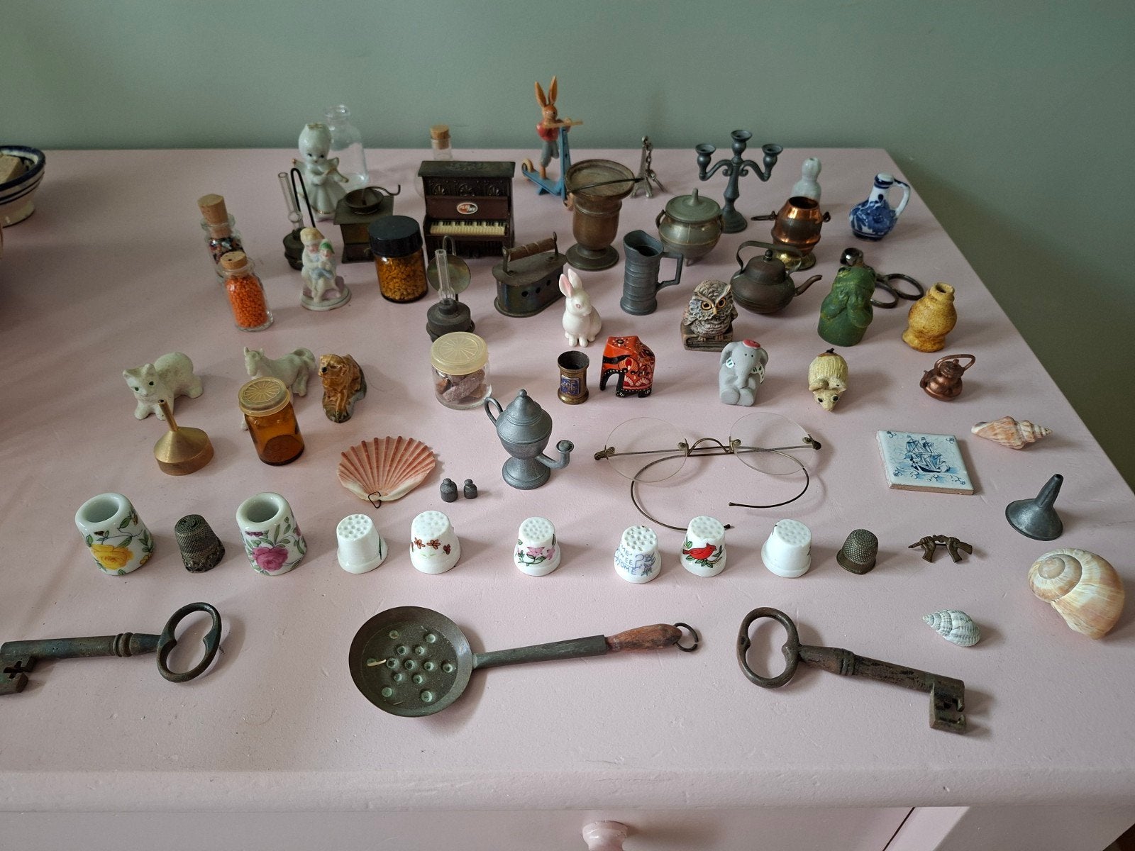 >50 miniaturen voor bijv Letterbak, Verzamelen, Ophalen