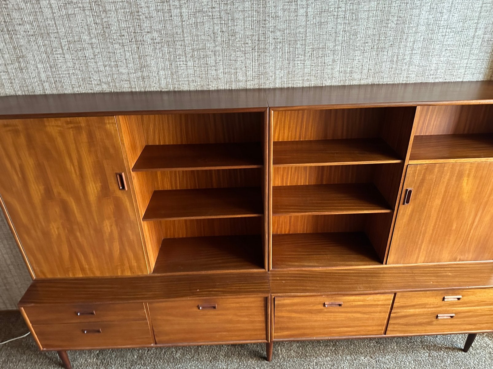 Teakhouten salon kast jaren 60/ 70 Deens design, Huis en Inrichting, Ophalen, Gebruikt, 200 cm of meer, Teakhout