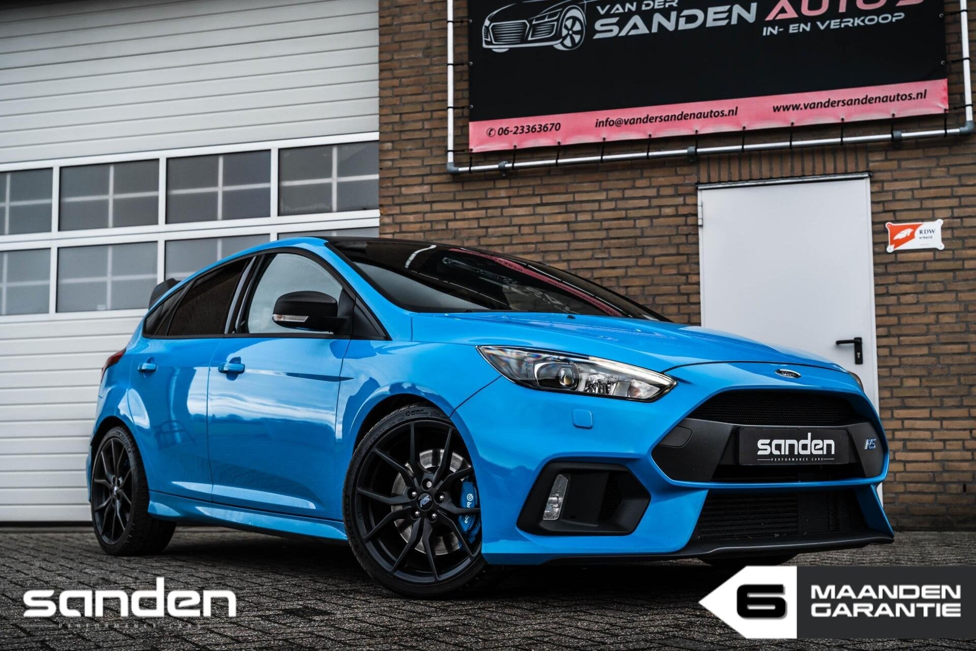 Ford Focus 2.3 RS LSD Blue & Black|Sony|Cam|CarPlay|Recaro, Bi-Xenon koplampen, 4 cilinders, Blauw, 2300 cc