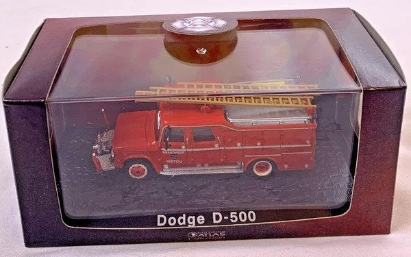 Atlas Editions Dodge D-500 Vanassche Brandweer 1:72 Diecast, Auto, Verzenden, Groter dan 1:32, Zo goed als nieuw