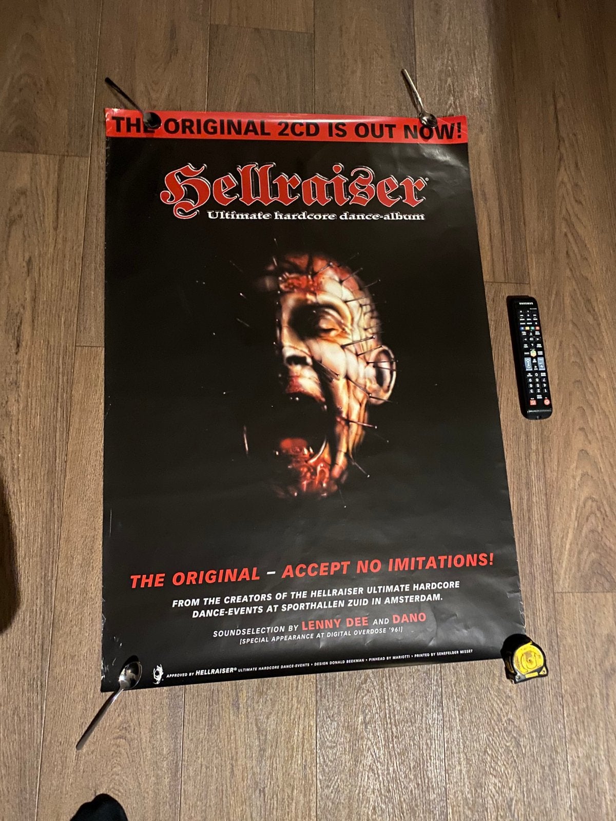 Hellraiser poster ( hardcore ), Ophalen of Verzenden, Nieuw, Deurposter of groter, Muziek