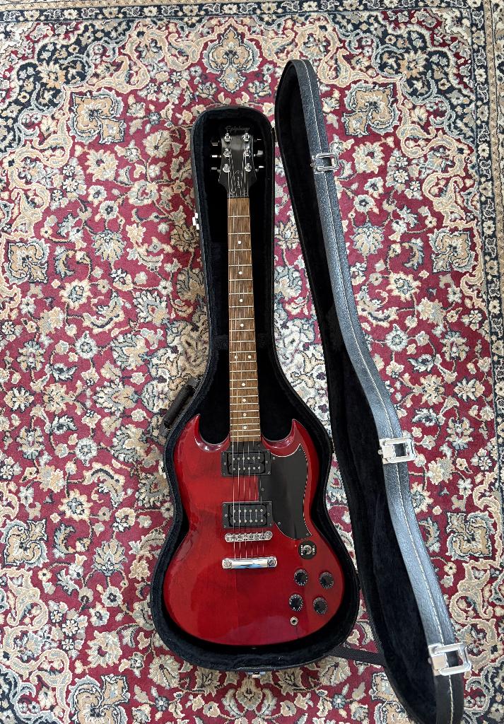 Epiphone SG (1992) met koffer, Ophalen, Gebruikt, Solid body, Epiphone