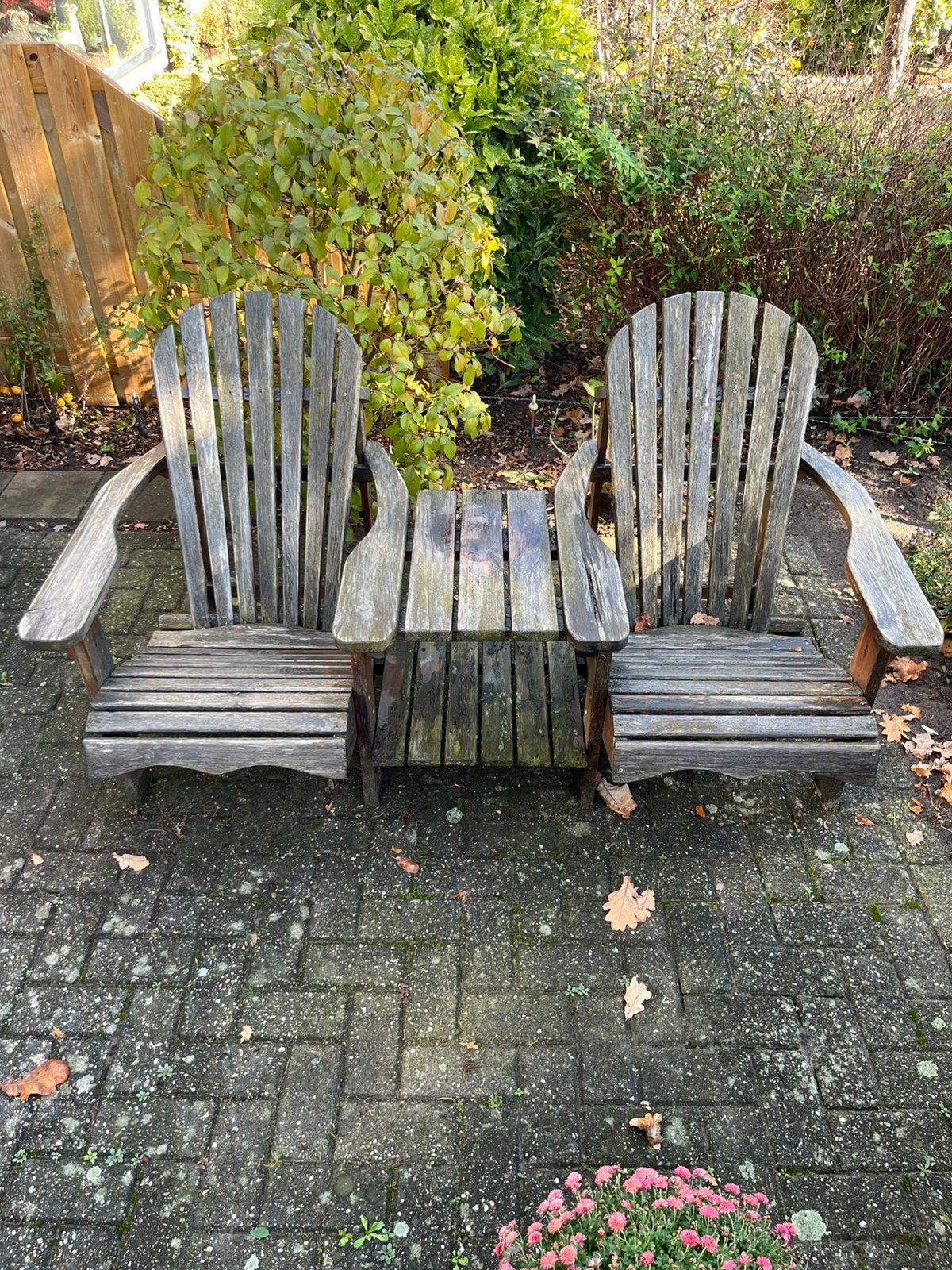 Gratis bankje tuinmeubel loveseat, Ophalen, Gebruikt