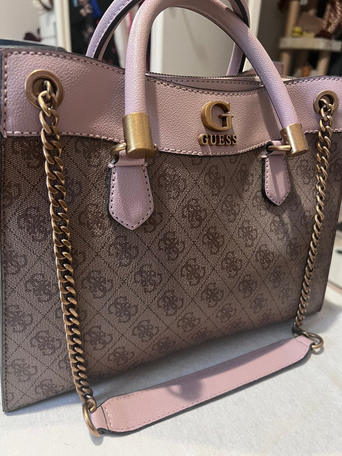 Guess Damestas, Ophalen, Zo goed als nieuw, Zwart, Handtas