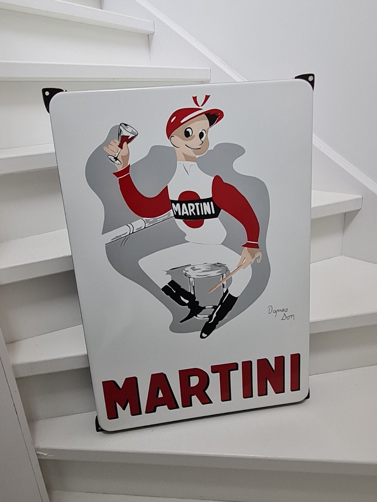Martini nieuw emaille bord, Ophalen of Verzenden, Nieuw, Reclamebord