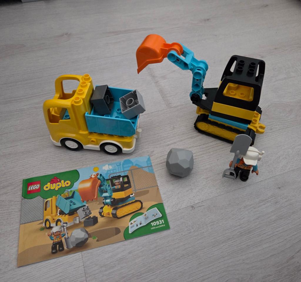 Lego Duplo Graafmachine en Vrachtwagen (10931), Kinderen en Baby's, Speelgoed | Duplo en Lego, Compleet, Ophalen of Verzenden