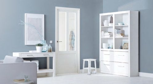 Budget binnendeuren met glas opdek en stomp 83 x 201, Niet ingevuld, 80 tot 100 cm, Binnendeur, Niet ingevuld