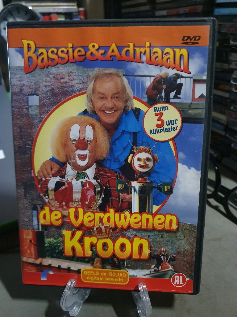 Bassie & Adriaan de verdwenen kroon - DVD, Cd's en Dvd's, Alle leeftijden, Ophalen, Zo goed als nieuw