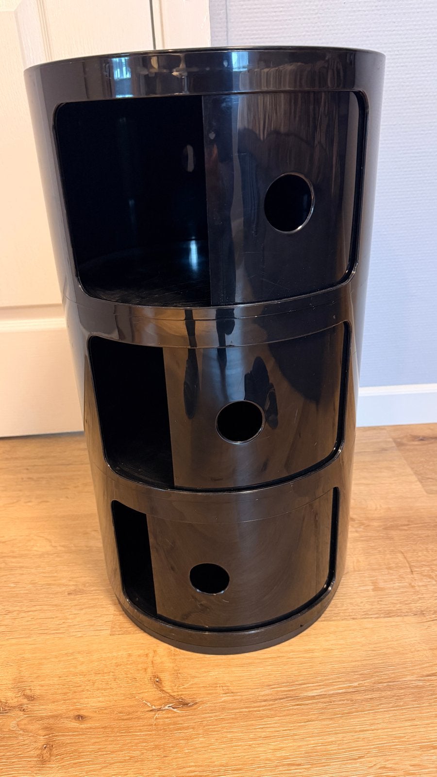 Kartell Componibili opbergkastje, 3 modules, zwart, Ophalen of Verzenden, Gebruikt