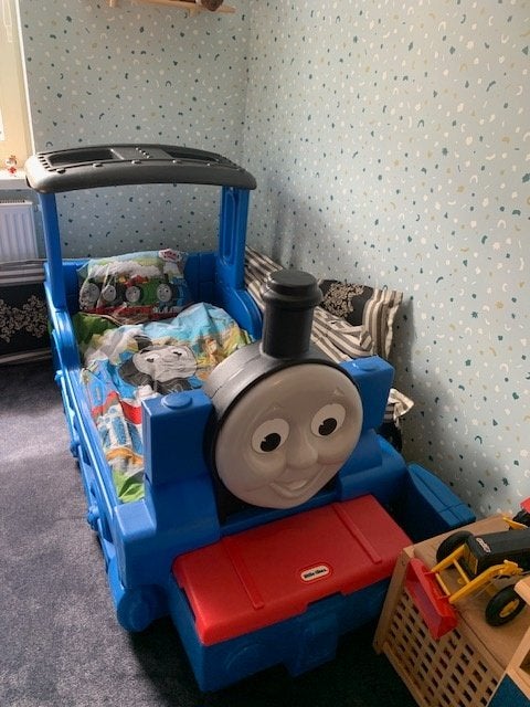 Thomas de trein, Overige materialen, 190 cm of minder, Zo goed als nieuw, Overige maten