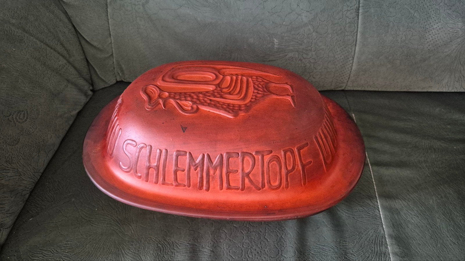 Vintage Römertopf Schlemmer Topf - Aardewerken Braadpan, Ophalen, Gebruikt, Overige materialen, Overige typen