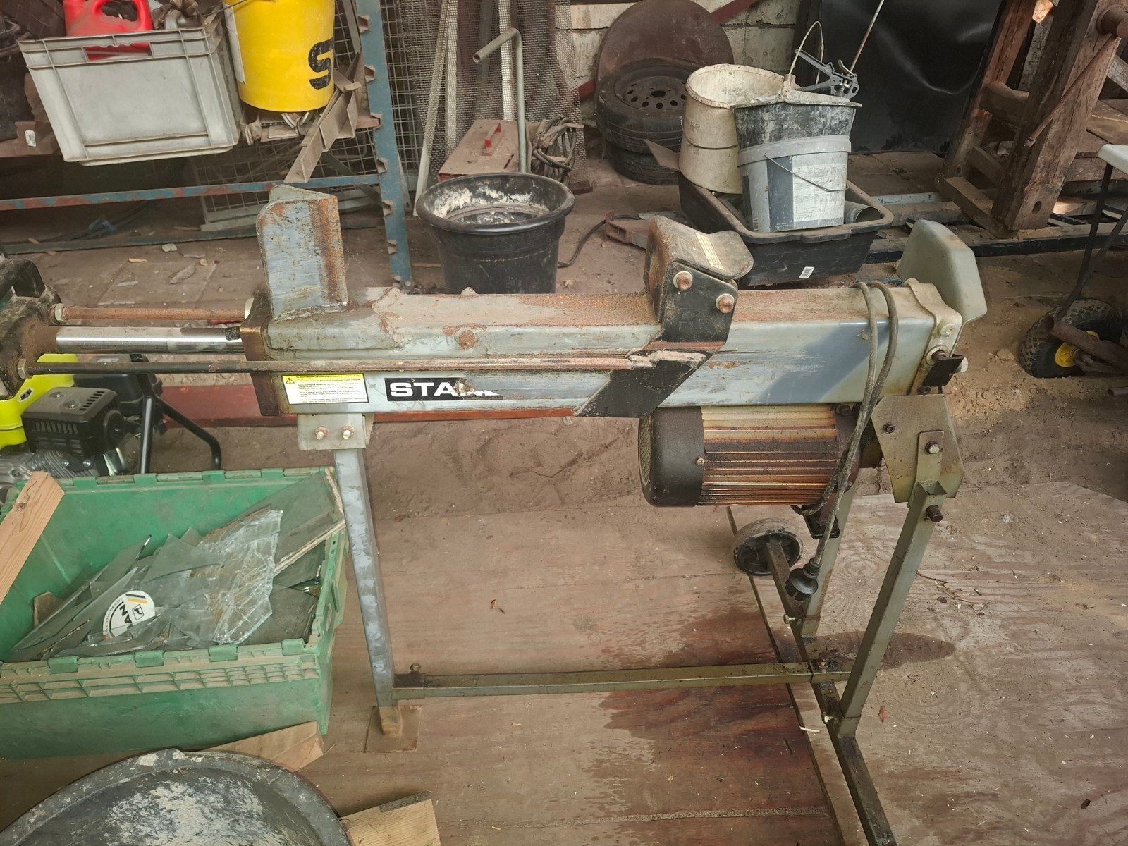 Kloofmachine - Werkt niet volledig, mogelijk olieprobleem, Tuin en Terras, Ophalen, Gebruikt, Elektrisch, Liggend