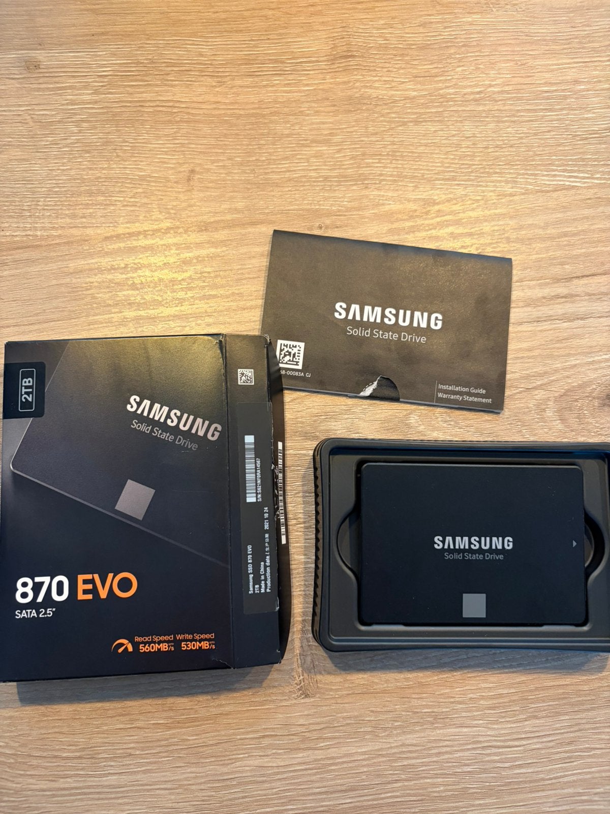 Samsung 870 Evo 2tb, Computers en Software, Harde schijven, Ophalen, Zo goed als nieuw, Laptop