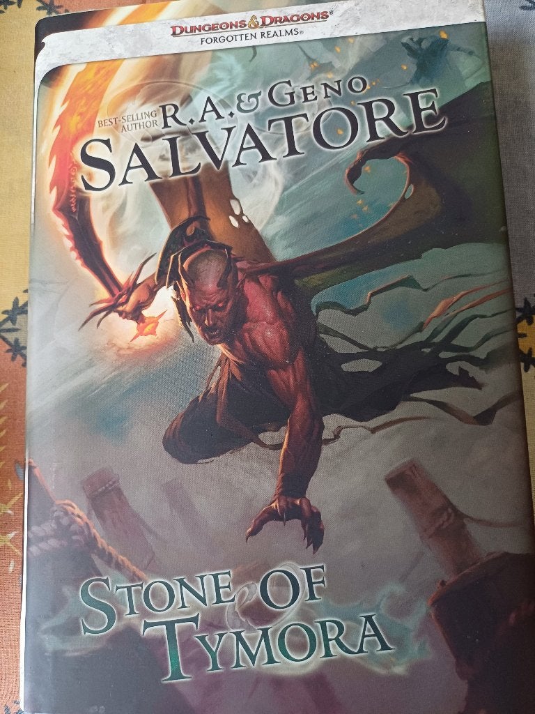 Salvatore r.a.en geno salvatore.stone of tymora. Hardcover., Boeken, Ophalen, Gelezen, R.A.Salvatore