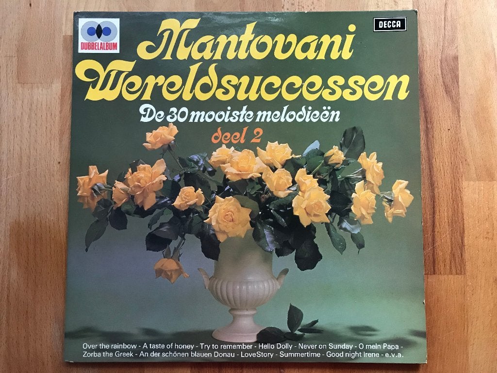 Mantovani Wereldsuccessen De 30 Mooiste Melodieën Deel 2 LP, Gebruikt, Verzenden, Dubbel-LP, 12 inch