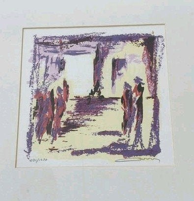 Zeefdruk Carry Tefsen - Gesigneerd en Genummerd, Ingelijst, Ophalen, Abstract, Zeefdruk