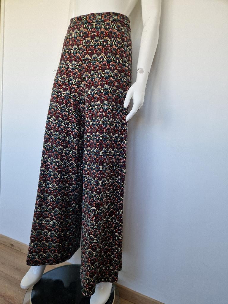 King Louie palazzo pantalon Cabrera. Maat M. Print., Kleding | Dames, Broeken en Pantalons, Maat 38/40 (M), Overige kleuren, Nijmegen