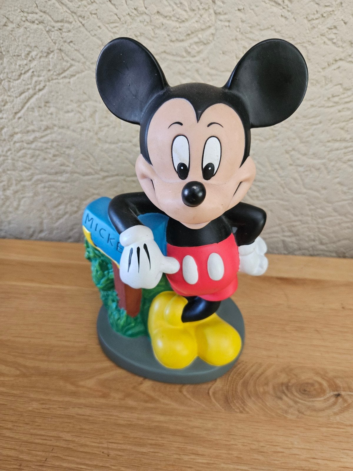 Disney Mickey Mouse spaarpot, Ophalen of Verzenden, Gebruikt, Kunststof, Strip- of Tekenfilmfiguur