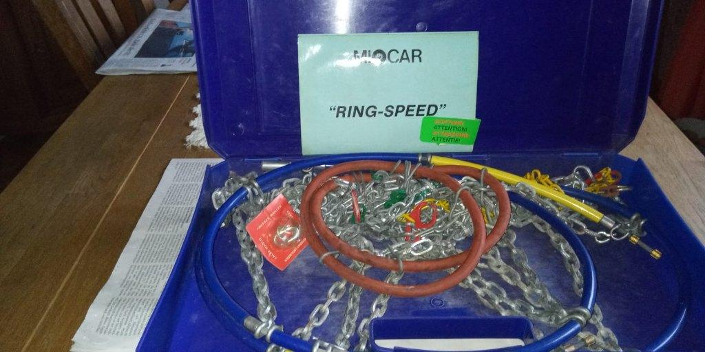 Ring sneeuwkettingen van MIOCAR te koop, Auto diversen, Sneeuwkettingen, Ophalen, Zo goed als nieuw