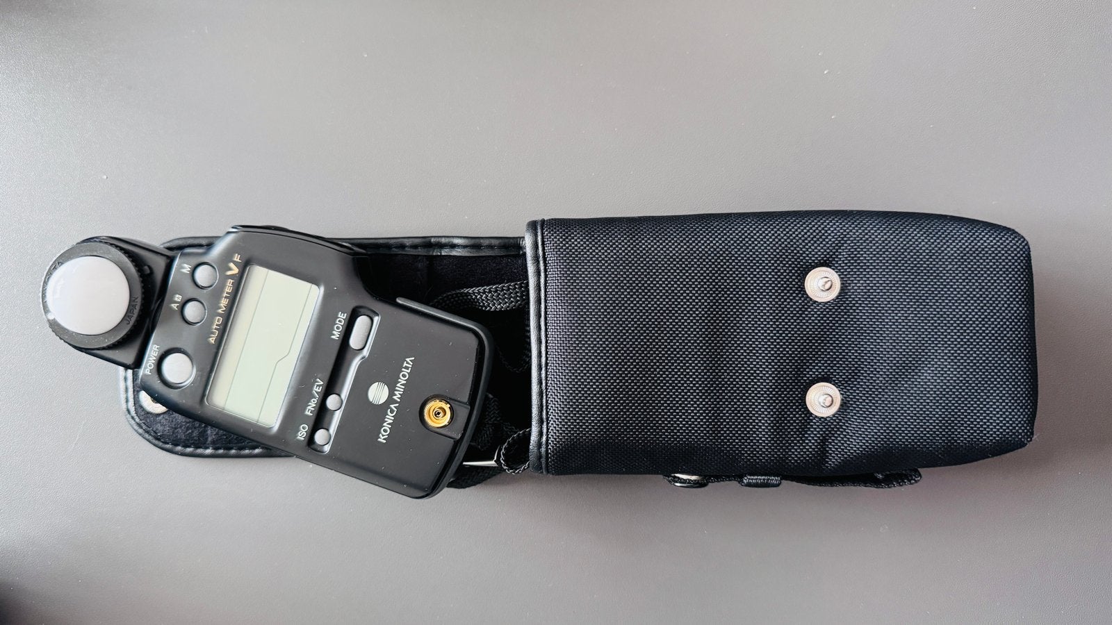 Konica Minolta Auto Meter VF Lichtmeter met hoesje, Audio, Tv en Foto, Fotografie | Professionele apparatuur, Ophalen, Zo goed als nieuw