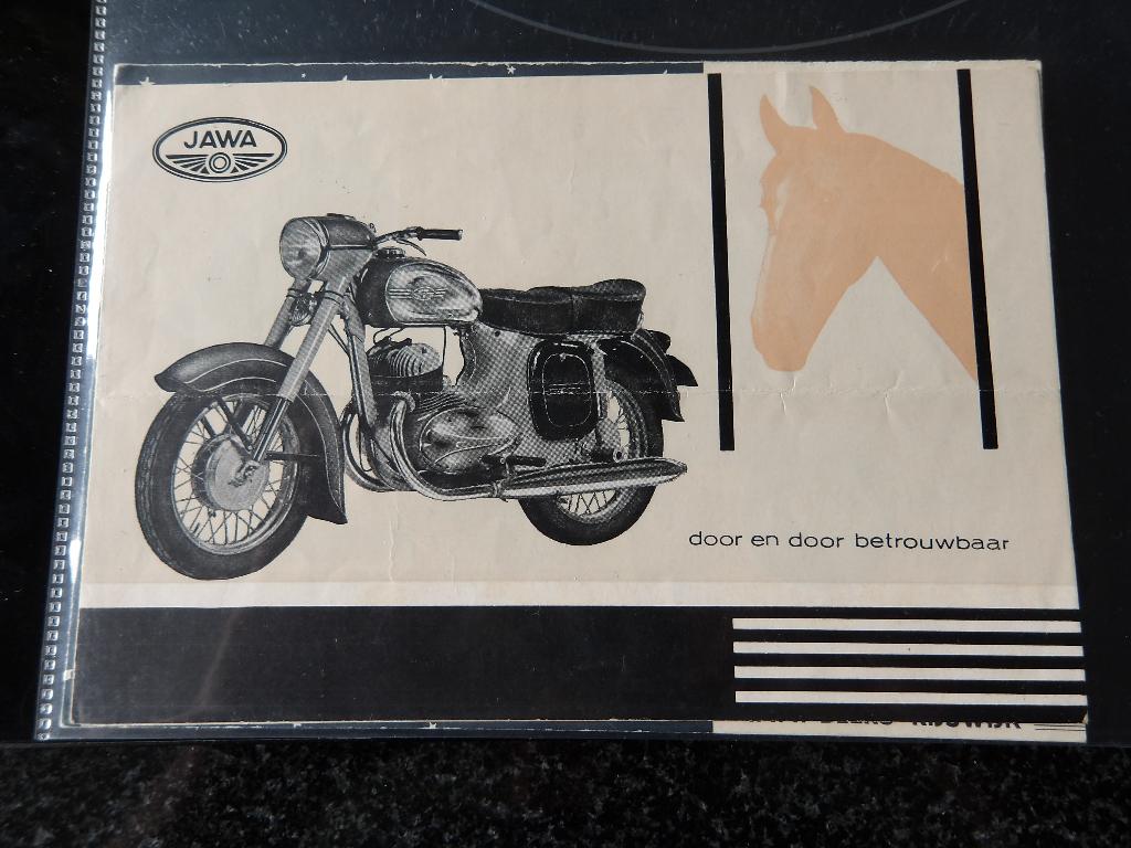 Folder JAWA door en door betrouwbaar, Verzenden, Overige merken