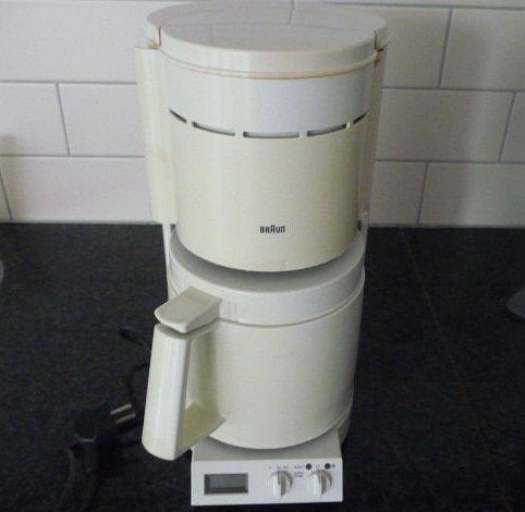 Braun Koffiezetapparaat - Hoogte 35 cm met timer, Gebruikt, 10 kopjes of meer, Koffiemachine, Gemalen koffie