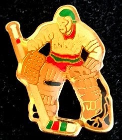 IJshockey keeper pin, Verzenden, Nieuw, Sport, Speldje of Pin