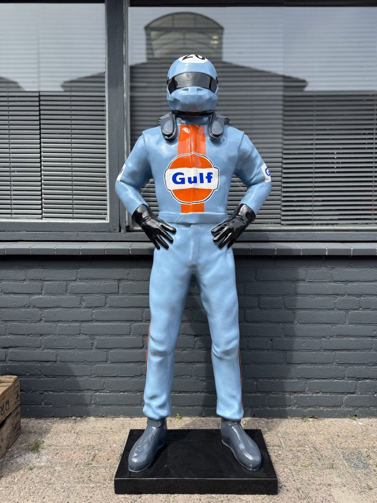 Groot Gulf auto racer beeld