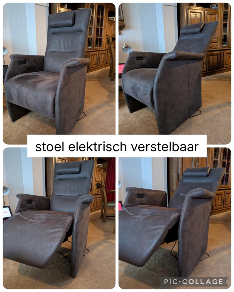 XXL Elektrische Relaxfauteuil - Z.G.A.N. - Hoge Zitting, Ophalen, Zo goed als nieuw, 75 tot 100 cm