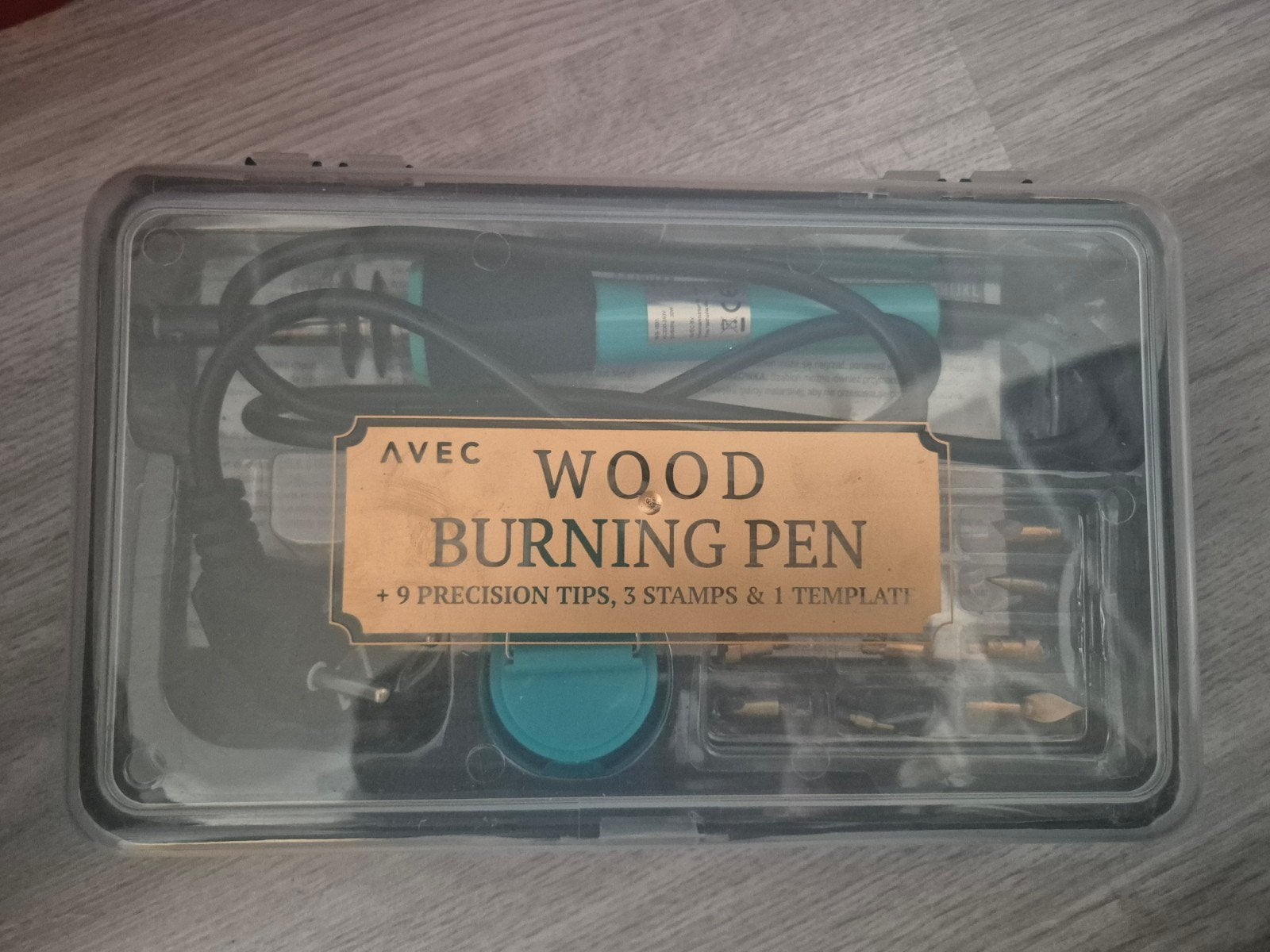 Houtbrandpen set met 9 tips, 3 stempels en 1 sjabloon, Ophalen of Verzenden