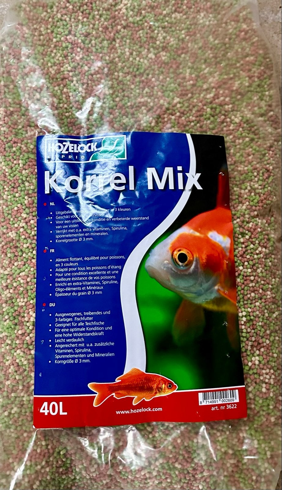 Koivoer Hozelock korrelmix 40 liter, Vis