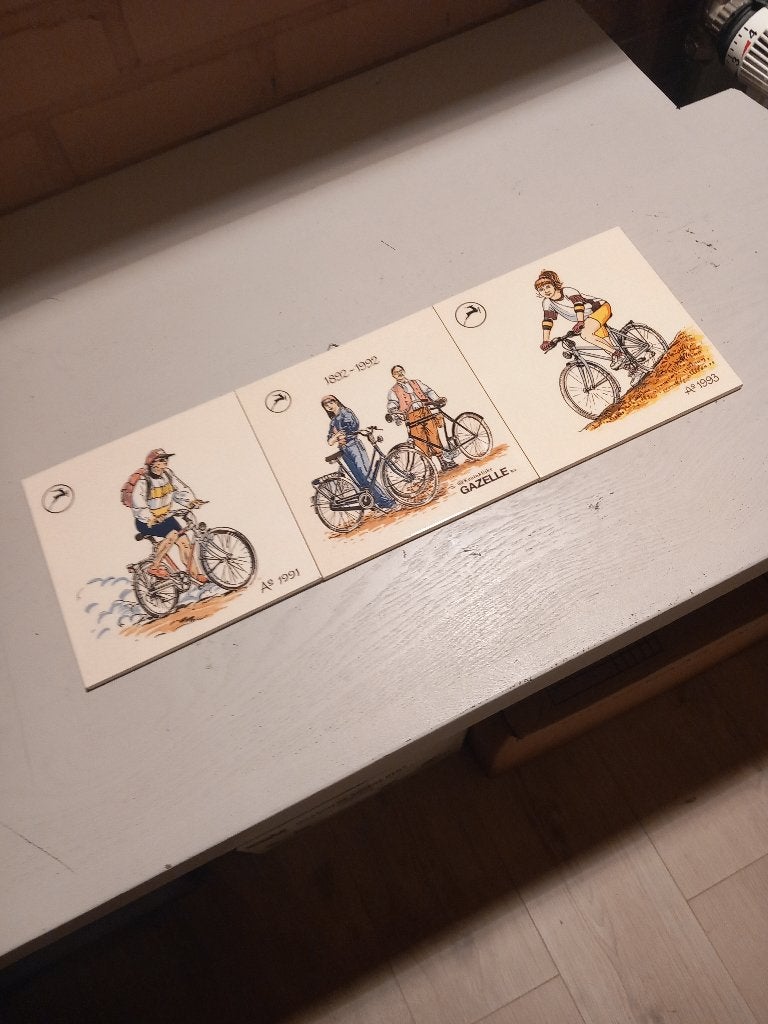 Gazelle wandtegeltjes, Ophalen of Verzenden, Gebruikt