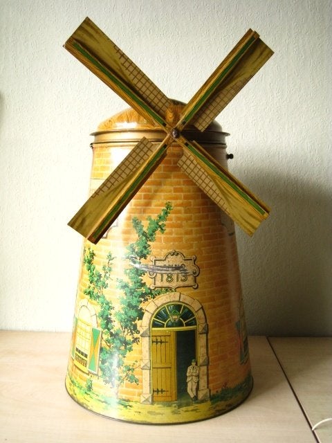 van Melle blikken Molen Bekkers Holland 1920, Ophalen, Gebruikt, Overige