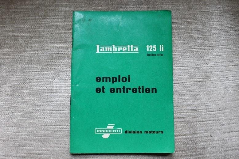 Lambretta 125 Li 1960 scooter emploi et entretien 125Li, Ophalen of Verzenden, Overige merken