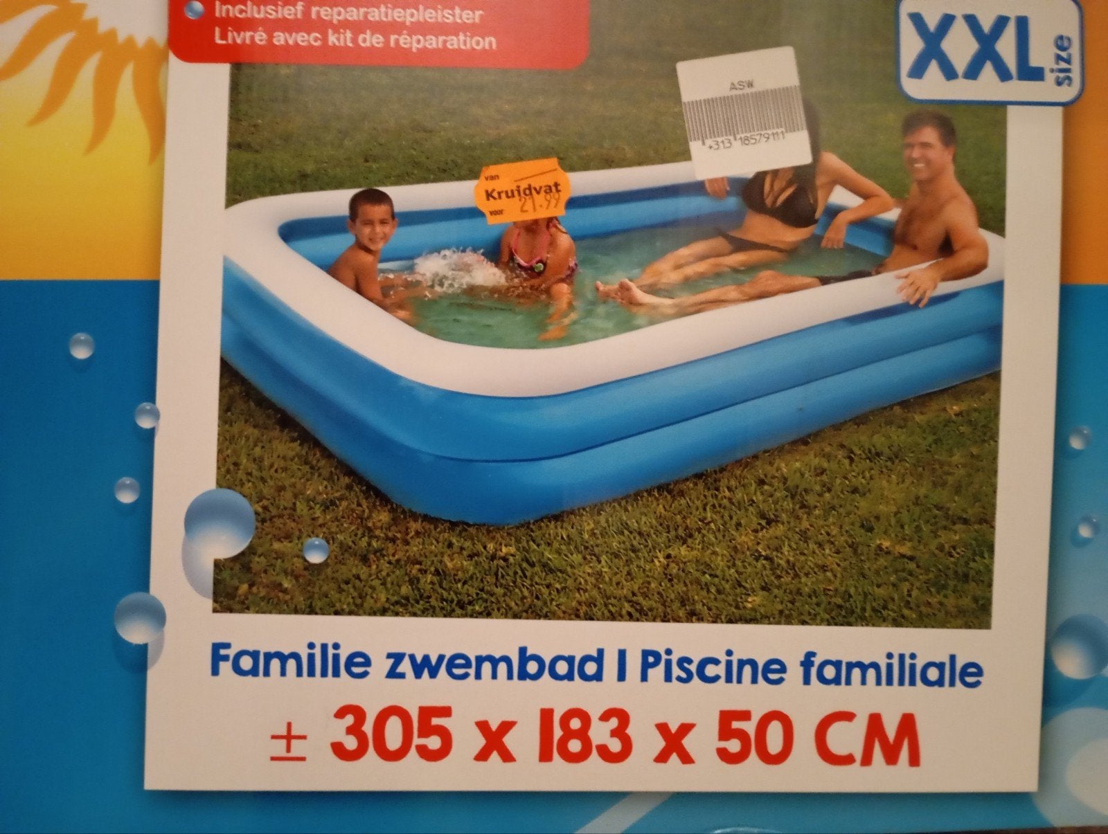 Zwembad 305x183x50 CM en afdekzeil 305x183x50 CM beide voor, Minder dan 80 cm, Nieuw, Ophalen of Verzenden, Minder dan 200 cm