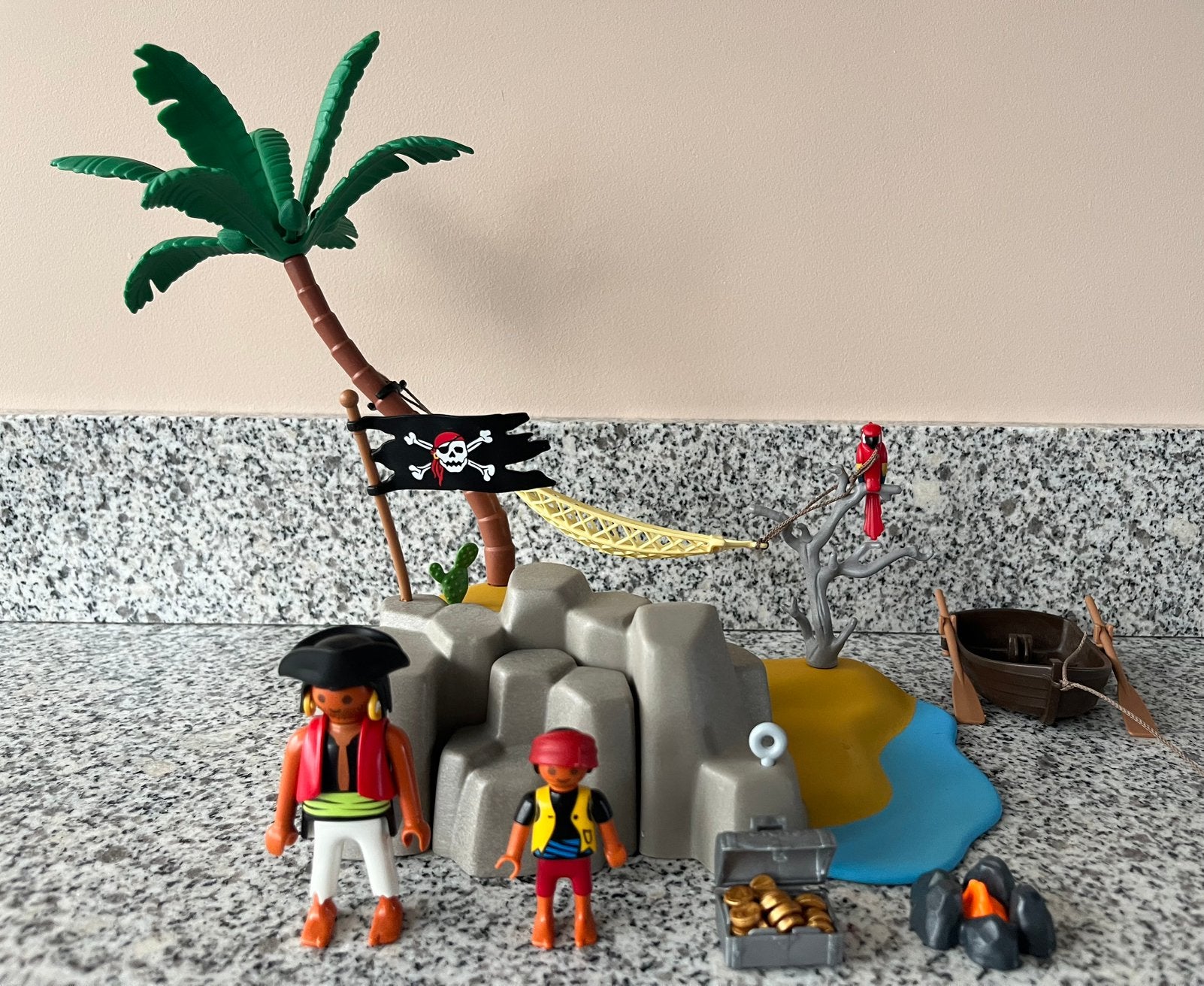 Playmobil 4139 pirateneiland helemaal compleet, Kinderen en Baby's, Speelgoed | Playmobil, Ophalen of Verzenden, Zo goed als nieuw