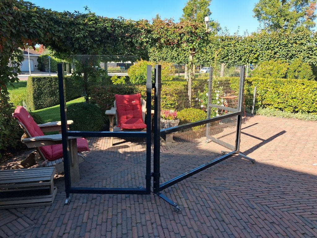 verrijdbaar terras- of windscherm, Ophalen, Gebruikt