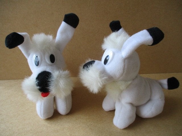 adv10832 idefix knuffeltje, Verzamelen, Ophalen, Asterix en Obelix, Gebruikt, Overige typen