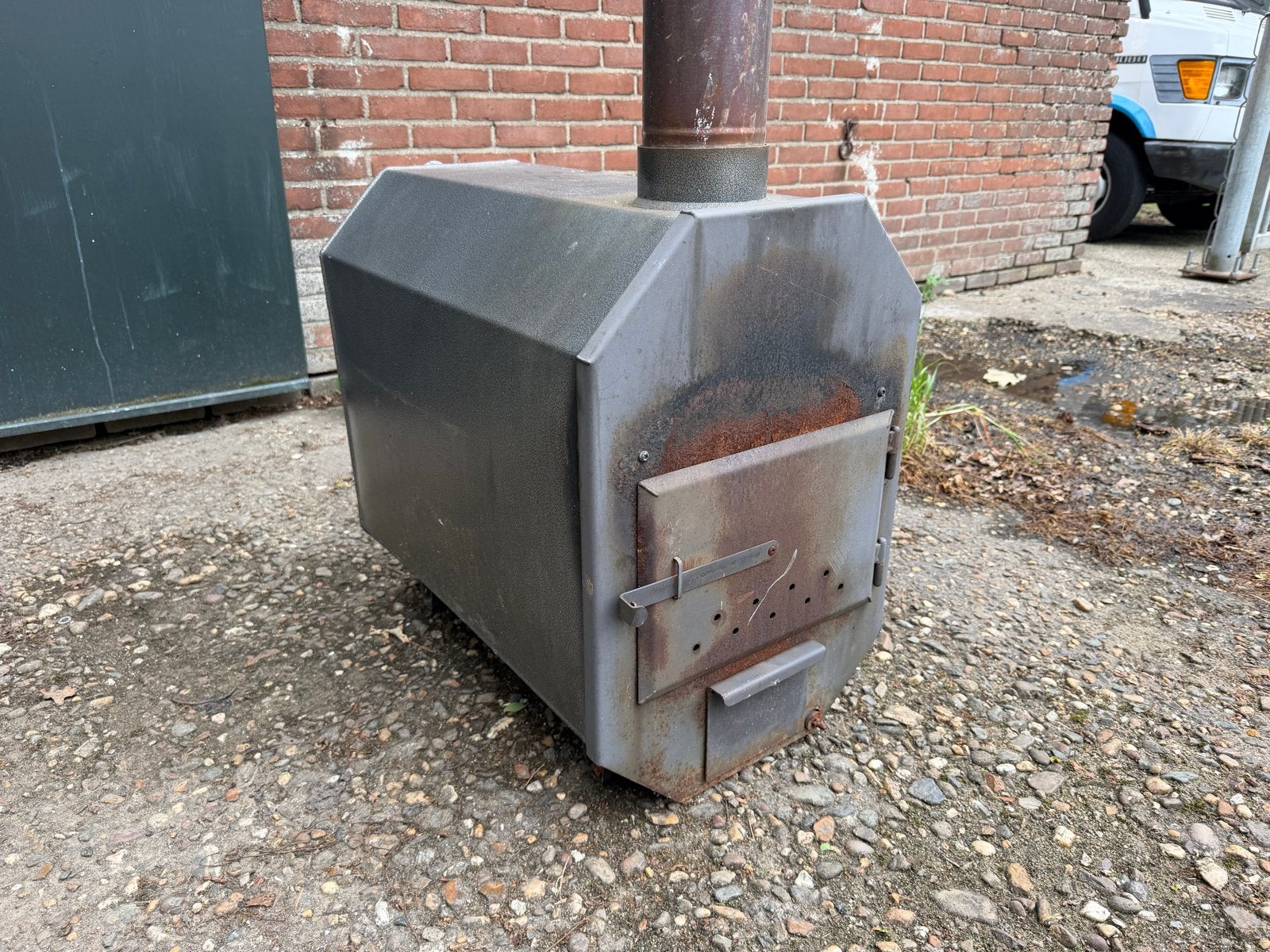 Hottub kachel (minimaal lekje), Huis en Inrichting, Kachels, Ophalen, Gebruikt, Houtkachel, Vrijstaand