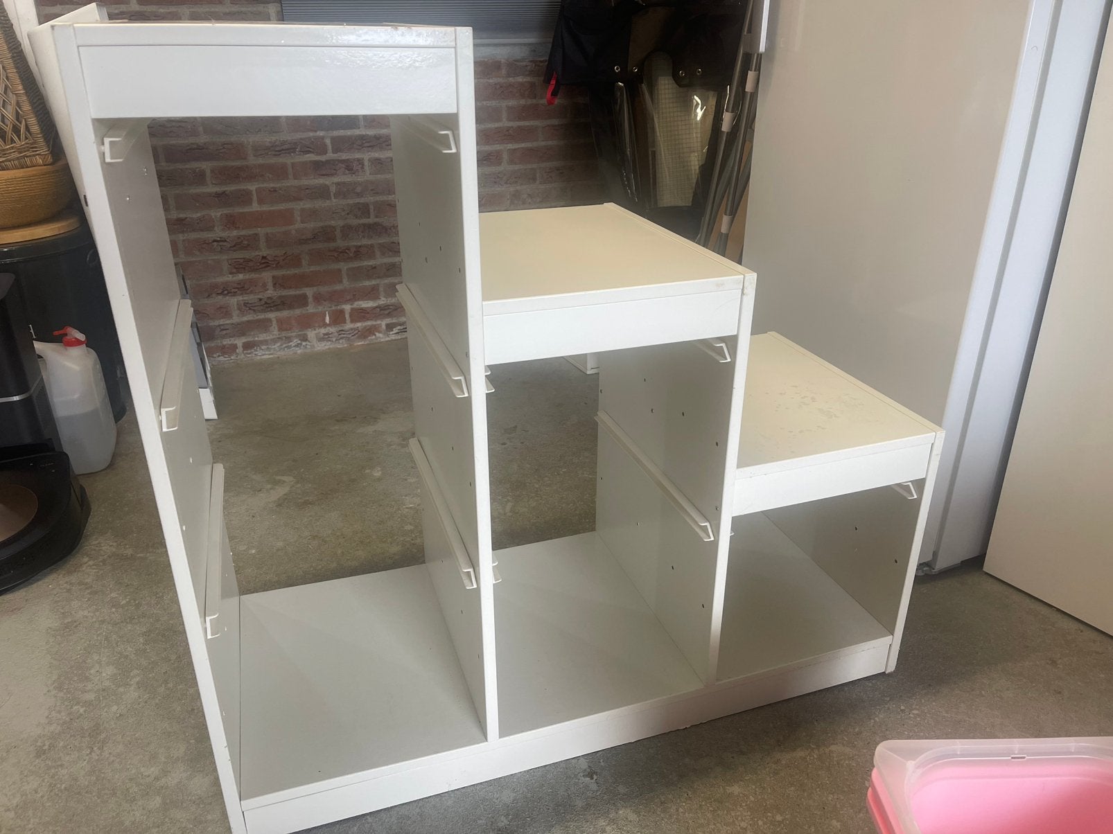 Ikea Trofast kast met handvat op wielen incl bakken, Huis en Inrichting, Kasten | Ladekasten, Ophalen, Gebruikt, 50 tot 100 cm