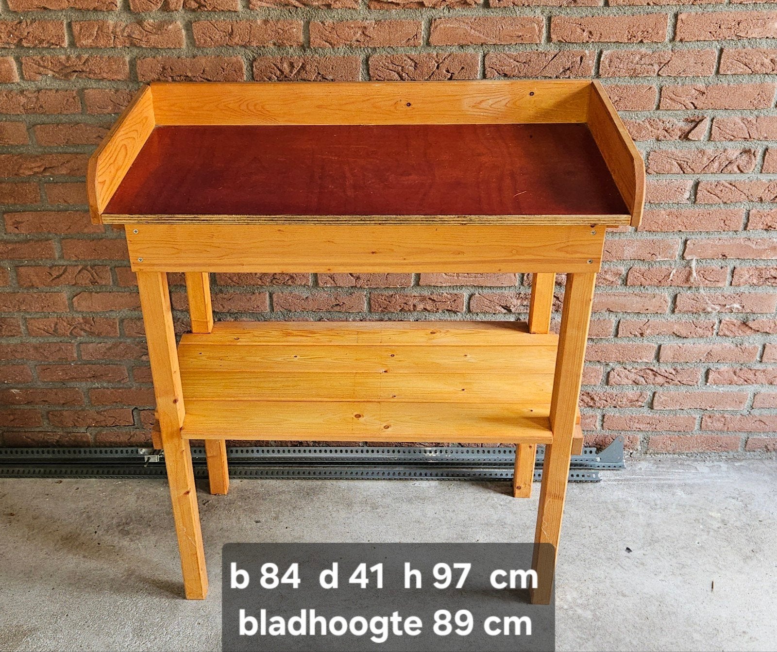 Houten werkbank / plantentafel, Ophalen, Gebruikt