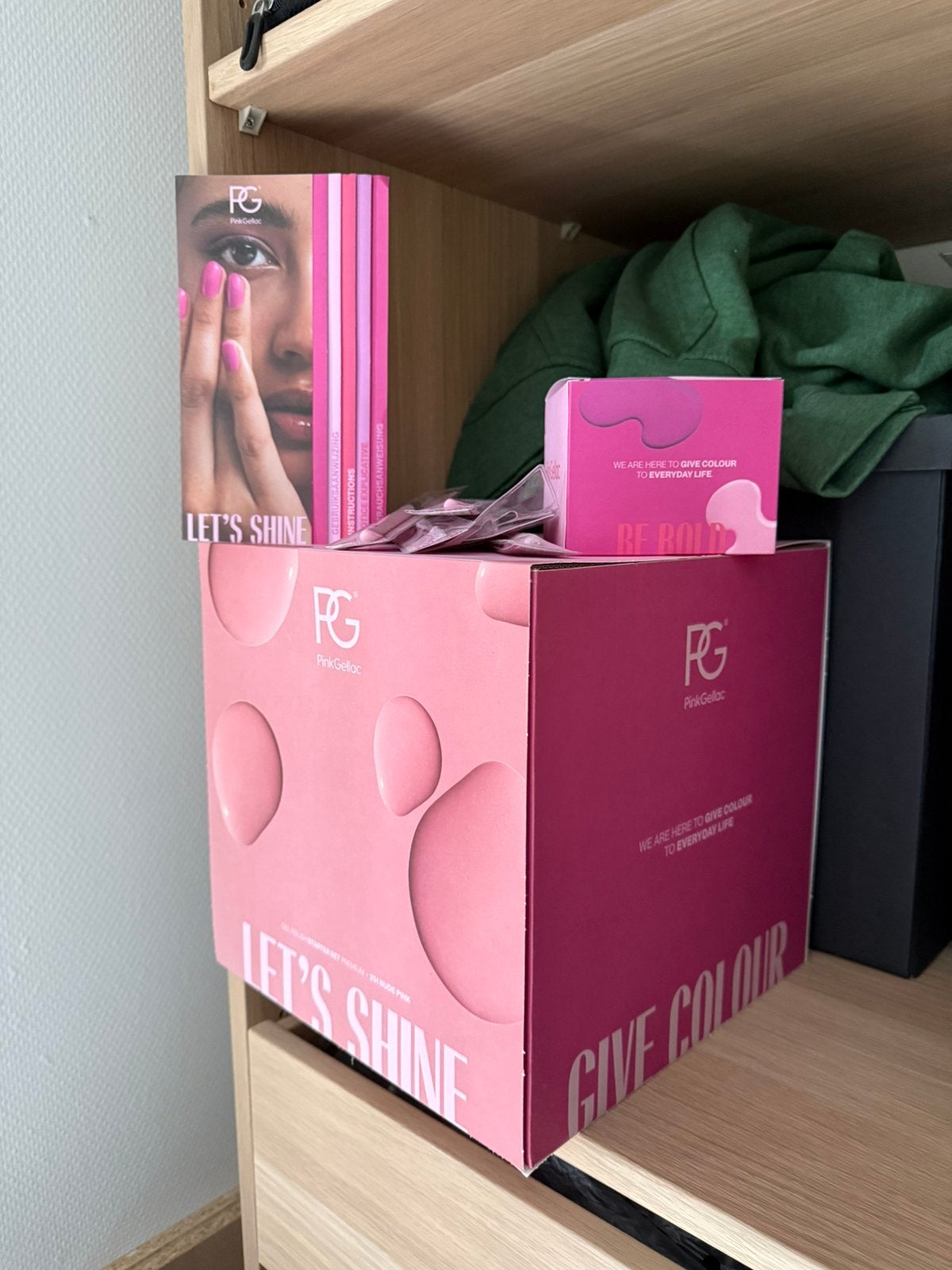 Volledige pink gellac starters set met lamp + extra tools, Ophalen, Zo goed als nieuw, Overige kleuren, Handen en Nagels