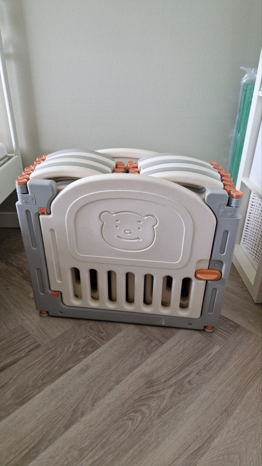 Opvouwbare grondbox/speelbox/babybox/kinderbox kunststof, Ophalen