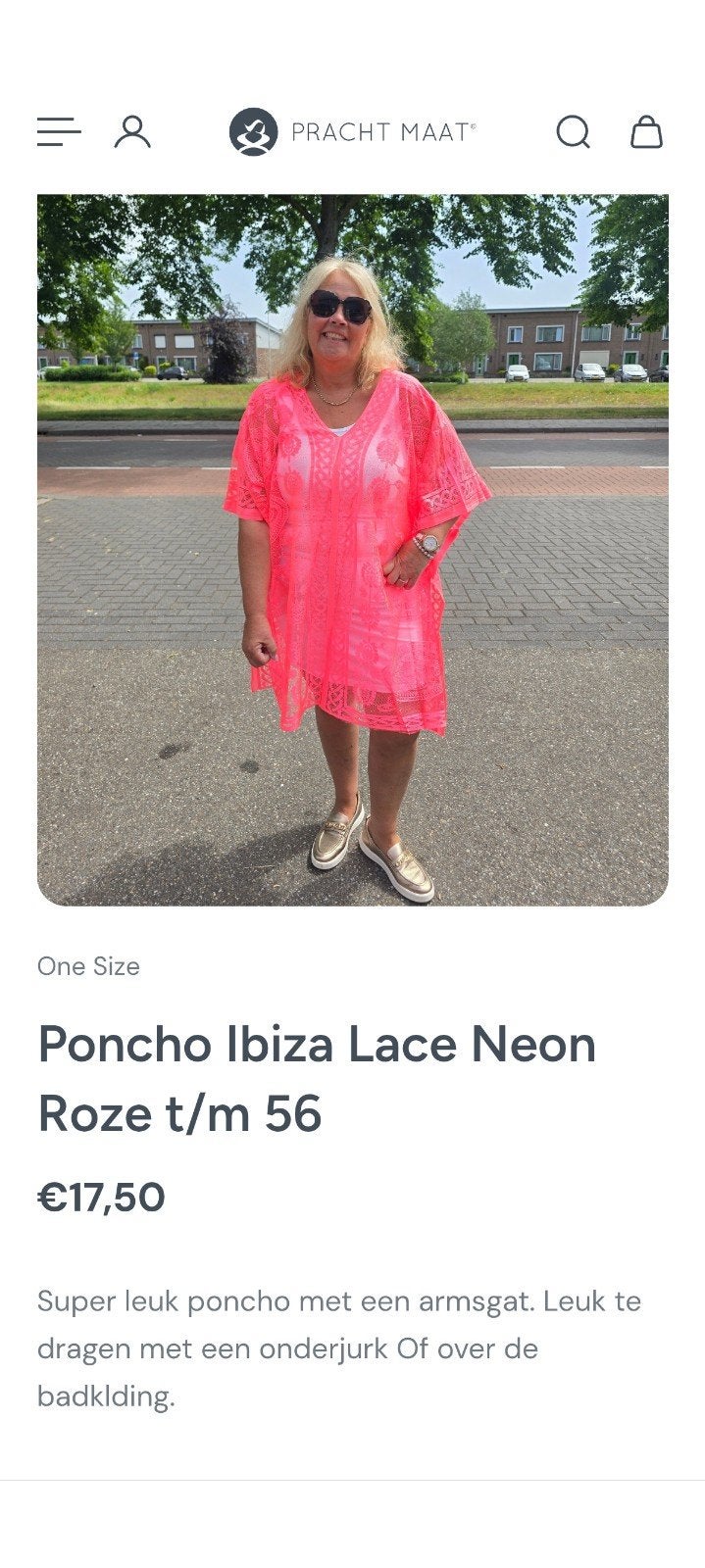 Neon Roze Ibiza Zomerponcho - Nieuw, Kleding | Dames, Grote Maten, Ophalen of Verzenden