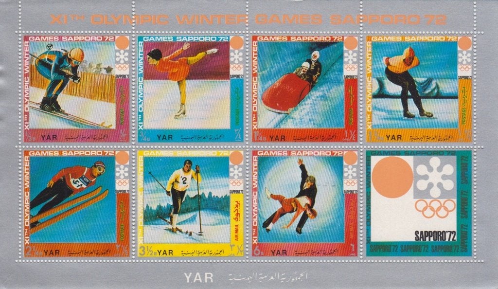 Olympische Winterspelen 1972 Y.A.R. 1444/46 in vel, Postzegels en Munten, Ophalen of Verzenden, Postfris, Sport